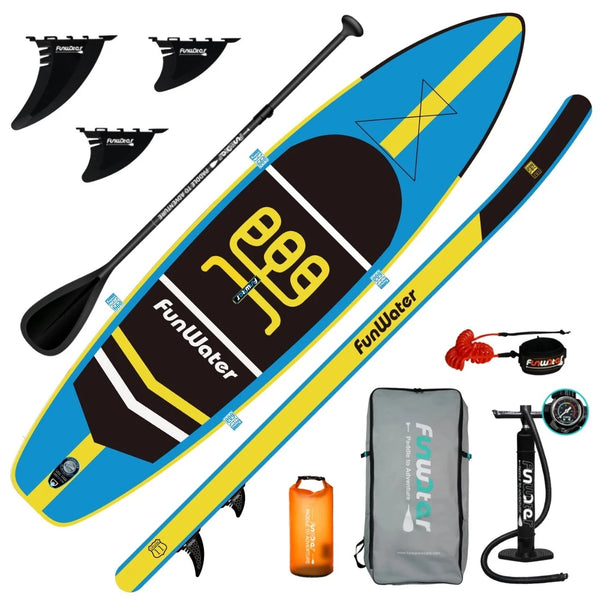 FUNWATER 11" Inflatable Paddle Board Package